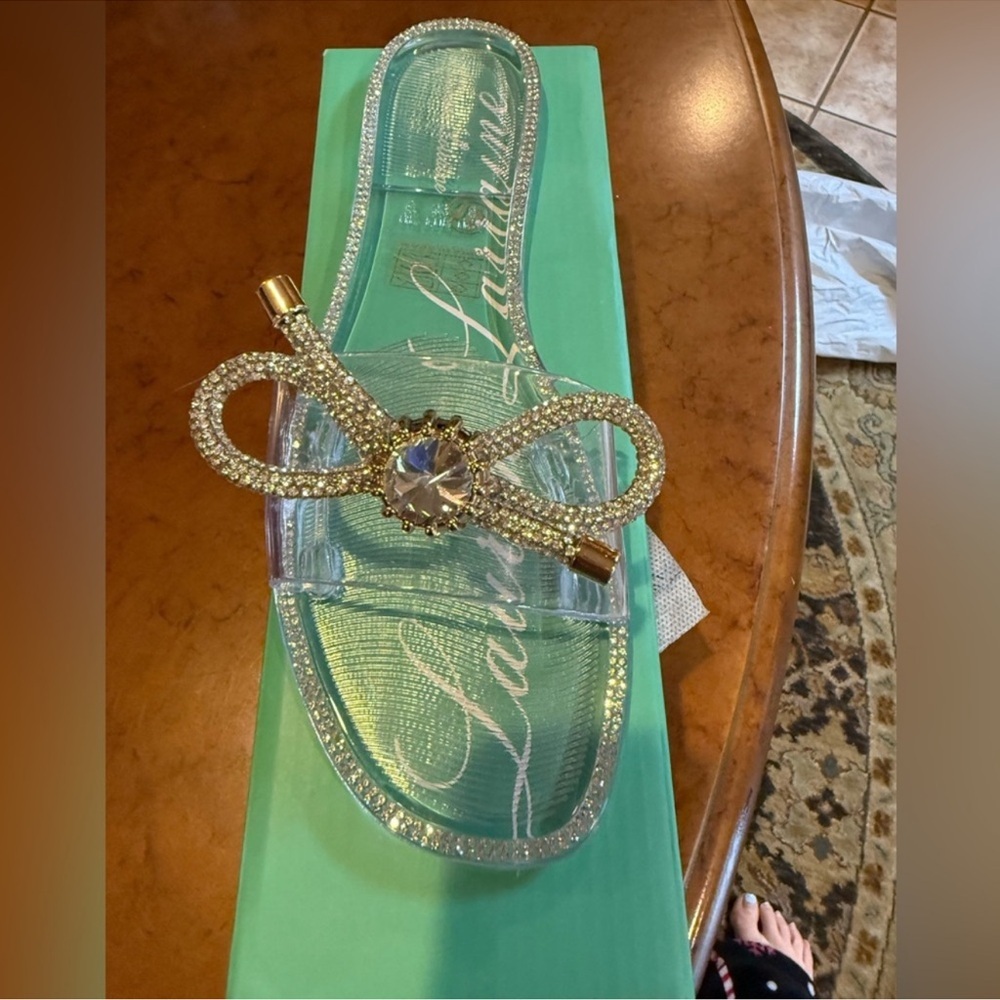Lauren Lorraine "Breeze" Sandals โ Clear โ Sizeโ 7.5 โ NIB